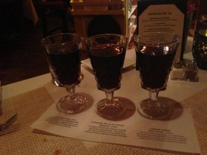 The Silver Fork changes it's wine flight on a regular basis...Fun!